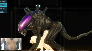 Giant alien cock destroys cute blonde cosplay slut raw and rough