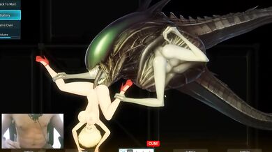 Giant alien cock destroys cute blonde cosplay slut raw and rough