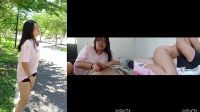 Cute latina college girl sells her mouth for cash on park street deep throat video