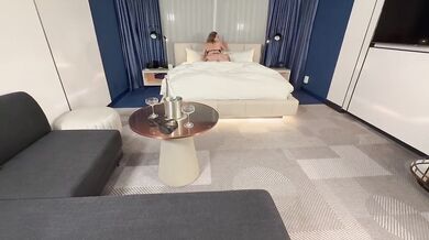 Husband watches his cheating wife get double stuffed then joins in sloppy seconds