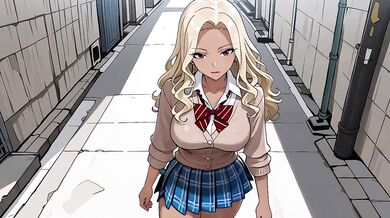 Gyaru Classmate Gets Fucked Raw in the Fitting Room Hentai POV