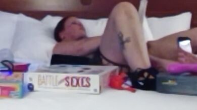 My wife screams loud until she cant take it anymore with anal double penetration toys