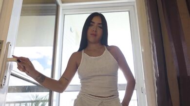 Horny stepdad doesn't forgive his cute stepdaughter