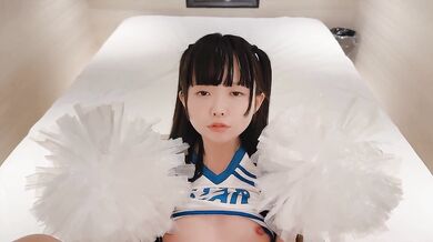 【AHEGAO】“Go for it, breeding! //” I hired a cheerleader just for my dick