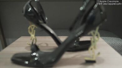 Fuck Apple in black high heels