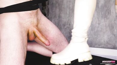Hard Ballbusting Kicks - He Cums Kissing My Ass | Era