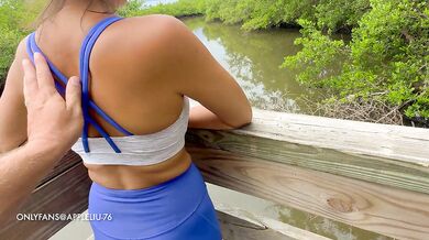 101 cum loving fitness wife swallows massive load in public OnlyFans @ Appleliu-76