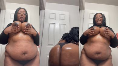 BBW Goddess Oiled Up Ass Clapping