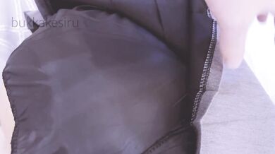 cum on High waist pleats mini skirt