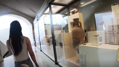 Asian Brat Bitch gets fucked in Museum super risky!