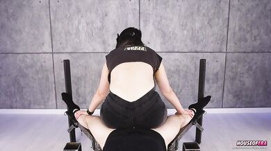 Reverse Cowgirl Riding and Femdom Handjob with Ballbusting POV | Era