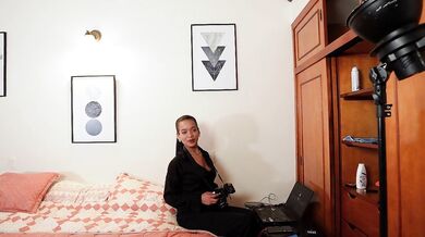 THE HOT PHOTOGRAPHER CONVINCES US TO HAVE OUR FIRST THREESOME - VALENTINA TOVAR
