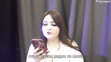 Brunete Russian wife and girlfriend destroy husband in wild cuckold gangbang