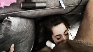 18-year-old stepsister loves extreme deepthroat deepthroating POV blowjob with Ray-Ban Meta glasses