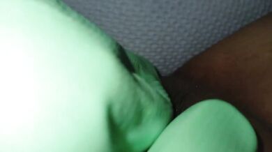 Warty Gloved Girl Climaxes Alone Whimpering