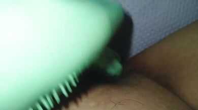 Warty Gloved Girl Climaxes Alone Whimpering