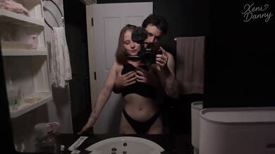 She choked me with her hot camera blowjob till I busted all over her face