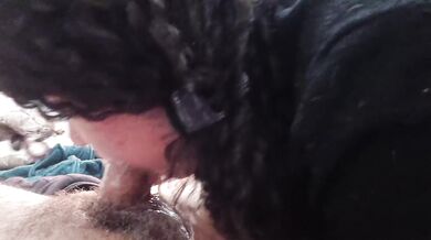 Latina POV blowjob destroyed gagging deep throat sloppy wet cumshot