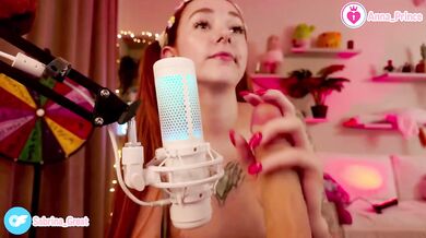 Ginger teasing slim teen gives ASMR blowjob and gets fucked hard