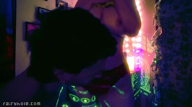 Dreamy Cyber Fairy Gets Her Big Tits Squirting Blowjob