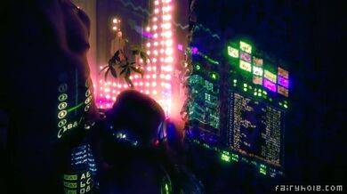 Dreamy Cyber Fairy Gets Her Big Tits Squirting Blowjob
