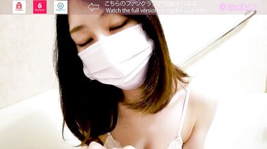 Is this what a threesome feels like Japanese solo girl gets wild
