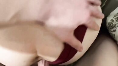 Student's tight wet pussy destroyed in raw doggy style fucking