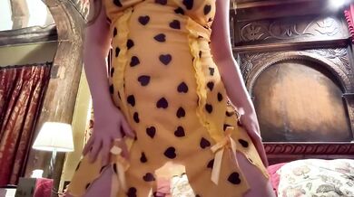 British Katie gets her titties played and pussy teased raw solo