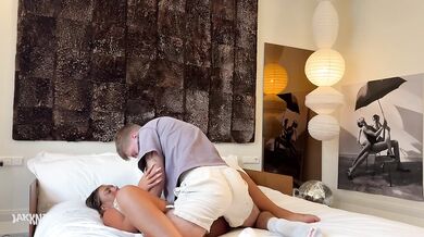 She gave me her hotel key now her huge tits are bouncing while I fuck her curvy ass raw POV