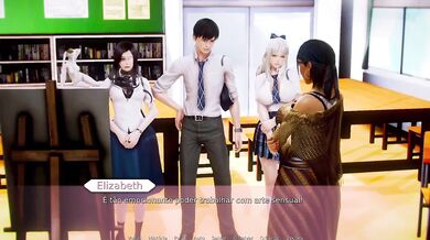 Waifu Academy #28 Sex on the subway with strangers brutal gangbang creampie