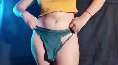The hottest panties destroyed by her perfect latina ass