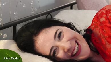 Her Irish accent begs to be bred deep in this dildo ride POV