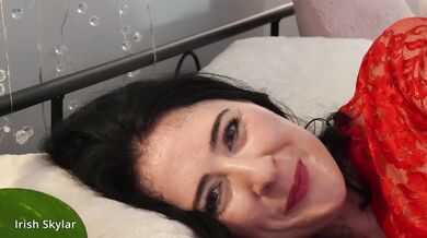 Her Irish accent begs to be bred deep in this dildo ride POV