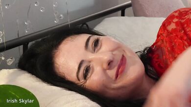 Her Irish accent begs to be bred deep in this dildo ride POV