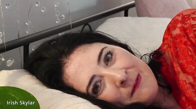 Her Irish accent begs to be bred deep in this dildo ride POV