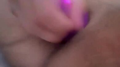 Scarlett fucks herself raw till she gushes loud for her master