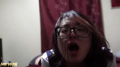 Inexperienced Chinese schoolgirl gets ANAL fucked raw anal deep throat rough brutal