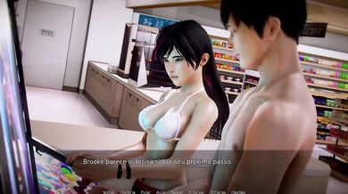 Striptease game with Asian gamer girl Cammy gets destroyed creampie