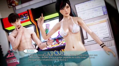 Striptease game with Asian gamer girl Cammy gets destroyed creampie