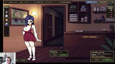 Happy Endings Sim Part 1: gamer gets her big tits wrecked in nsfw animation