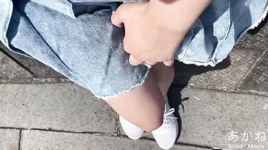 Schoolgirl squirts in dirty public toilet while fucking herself raw