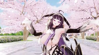 Elf VTuber stripped in MMD gives R18 dance you can't resist