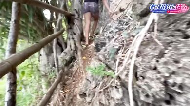 Pinay Creampie in Cave Fucked Raw Public