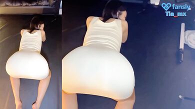 Tia MX stretched wide by big ass doggy on asian pussy