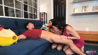 Hailey and Max let busty Piper press join the rough threesome