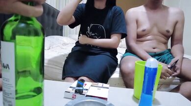 Indo wife gets wrecked by BBC cuckold friends hot threesome