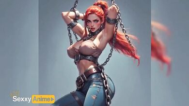 Redhead’s tight bondage undone by sinful desires