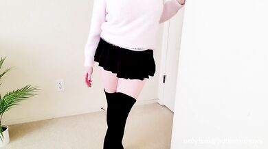 You Have To Stop Watching Me Hot Milf Mom Next Door Unleashes Pink Pussy In Socks