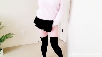 You Have To Stop Watching Me Hot Milf Mom Next Door Unleashes Pink Pussy In Socks