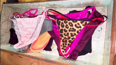Panty organization ruined messy loads everywhere
